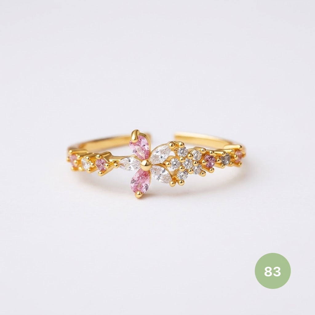 Dainty Rings - golden and silver