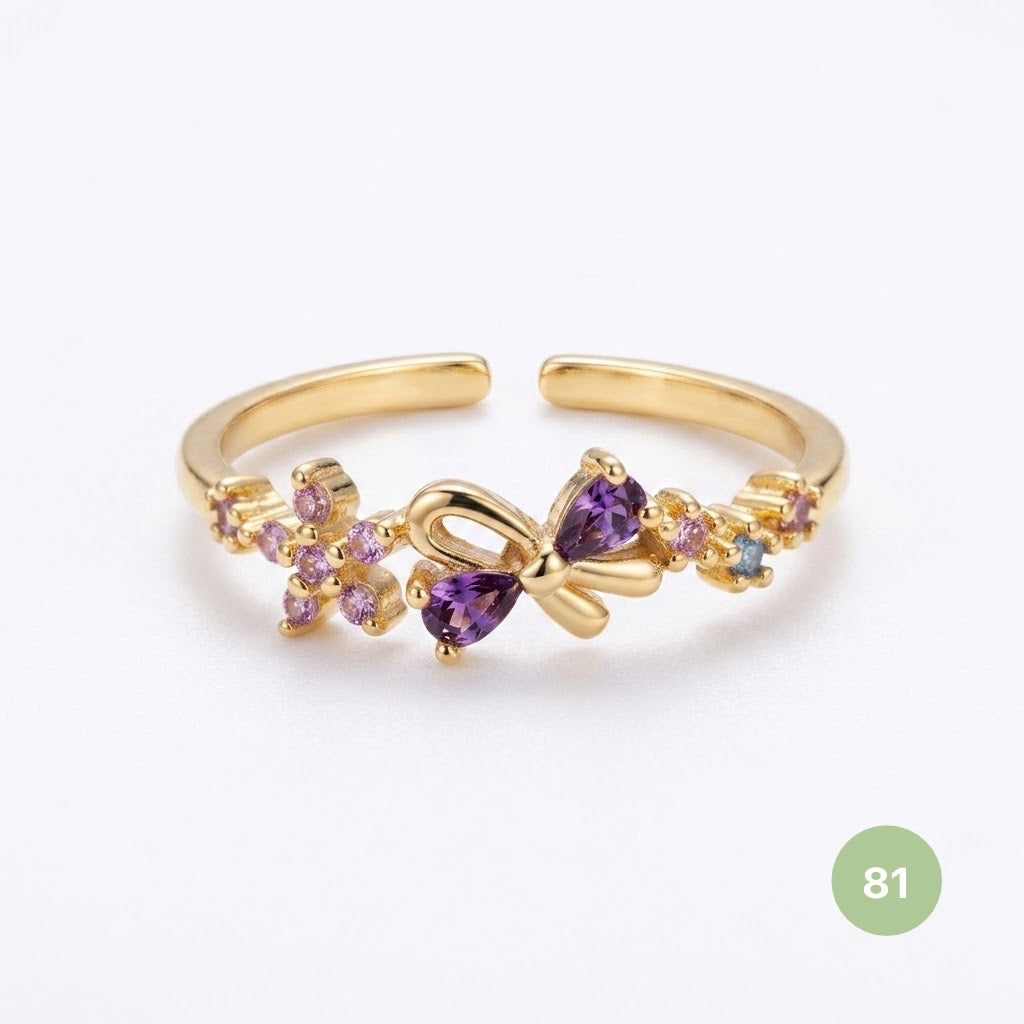 Dainty Rings - golden and silver