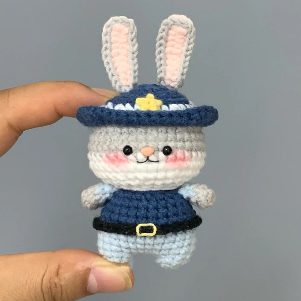 Judy Hopps Handmade Crocheted Doll