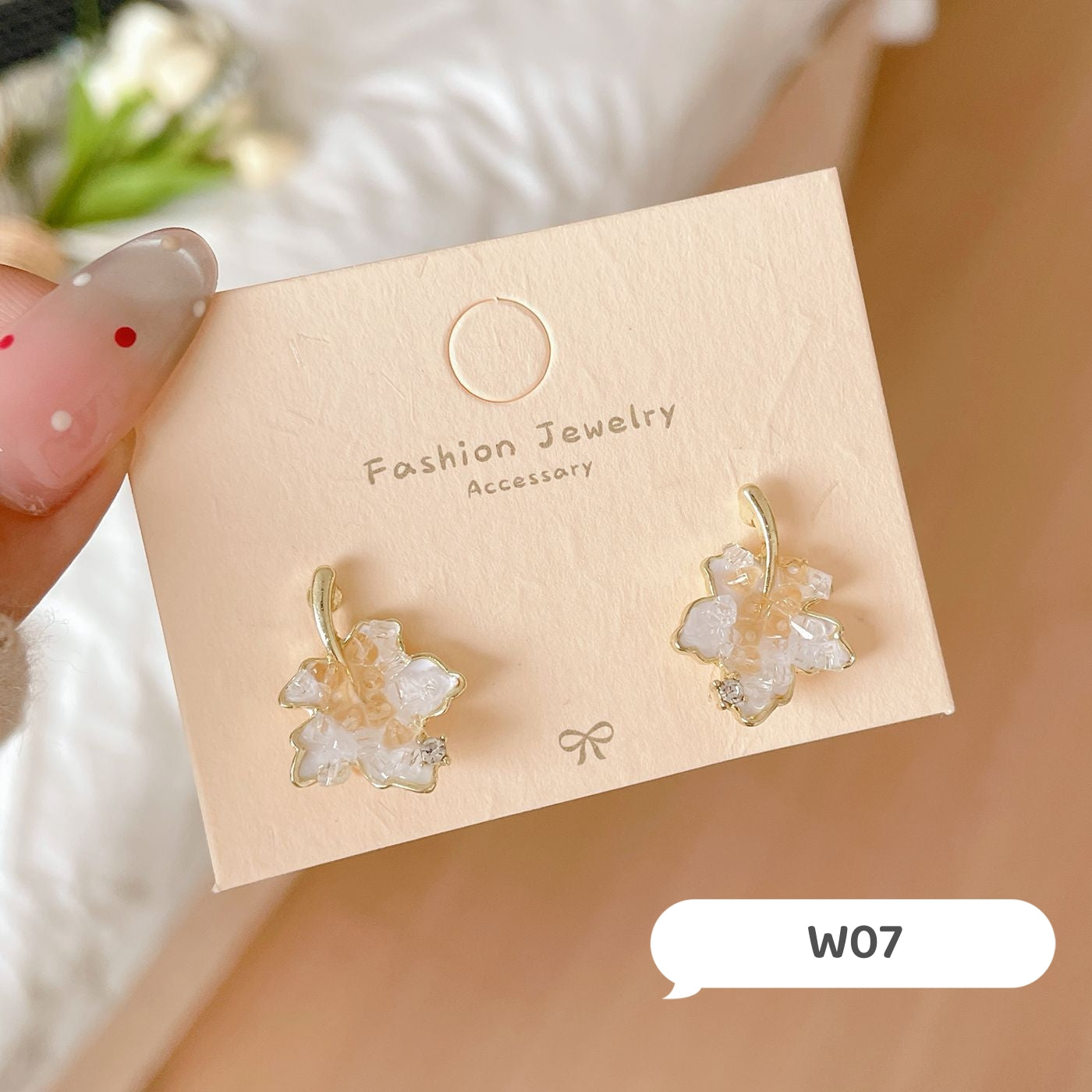 Autumn Delicate Maple Leaf Earrings