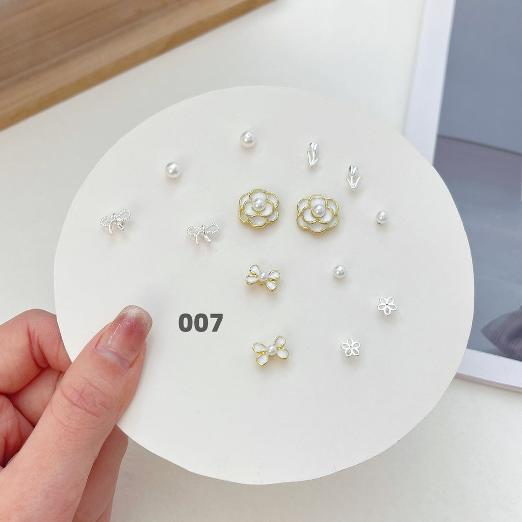 Cute Silver Earring Set