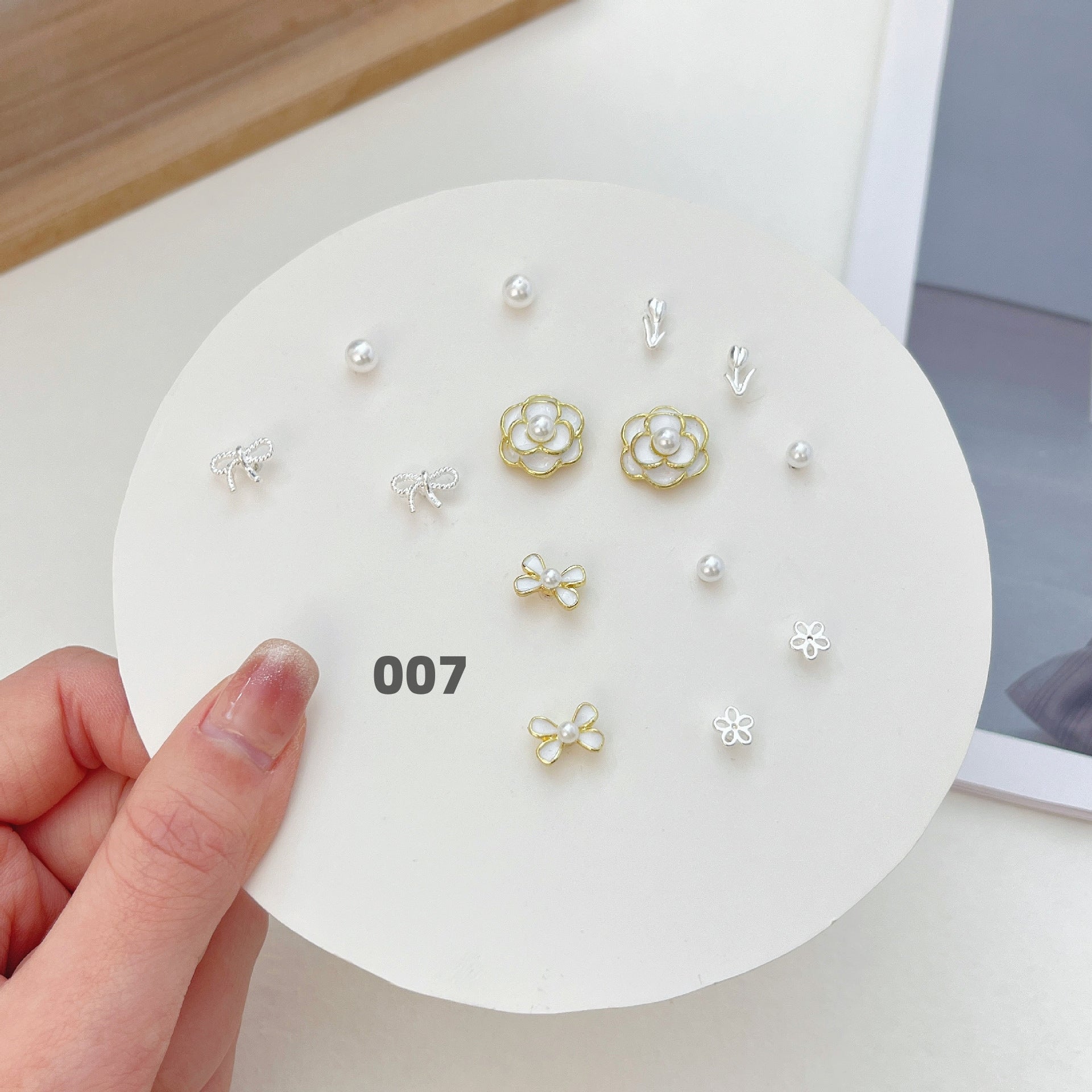 Cute Silver Earring Set