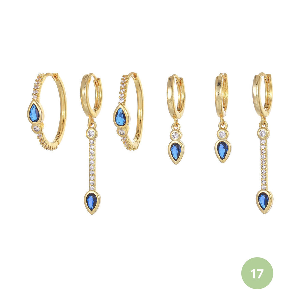Shooting Star Hoop Earring Set
