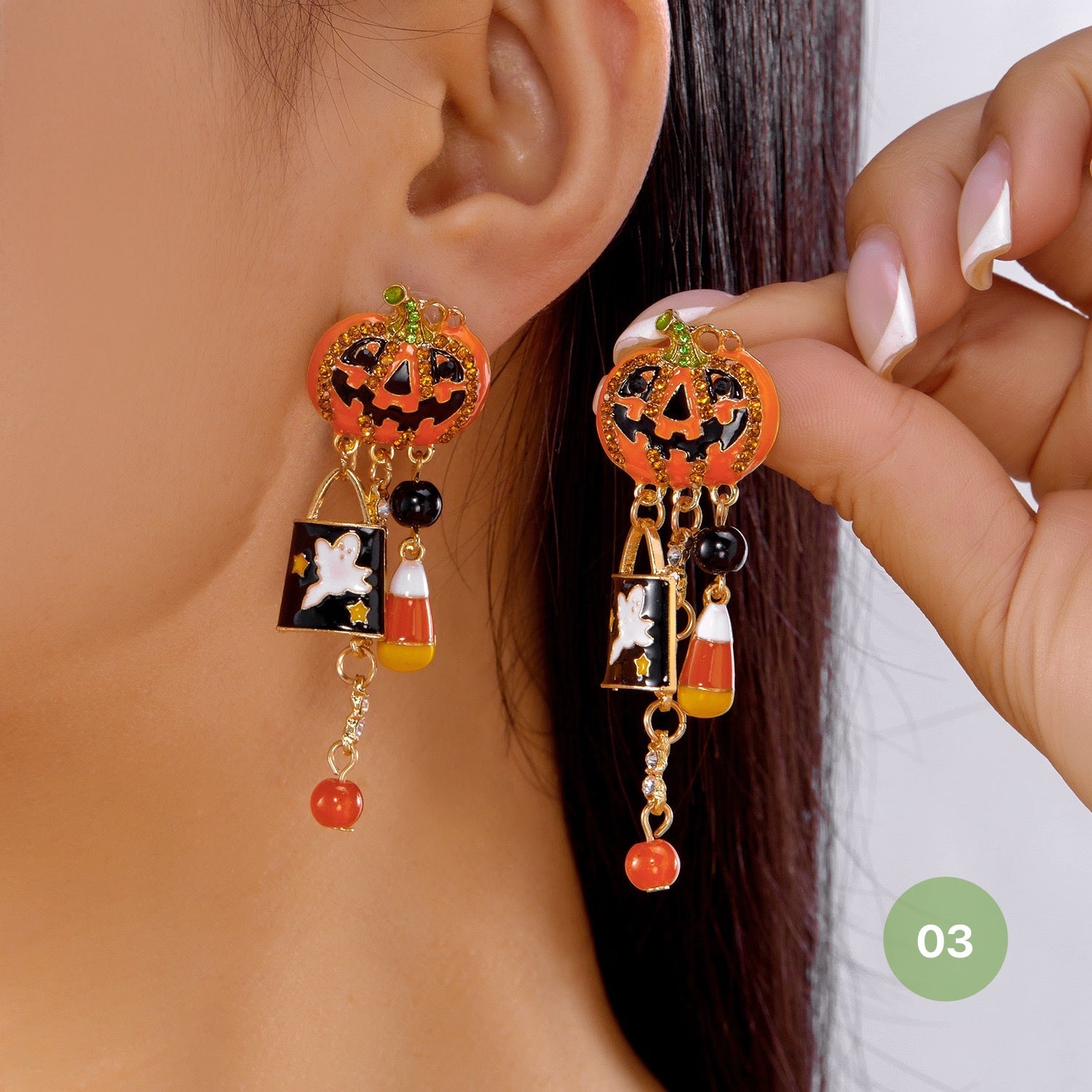 Fancy Halloween Dangle Earrings