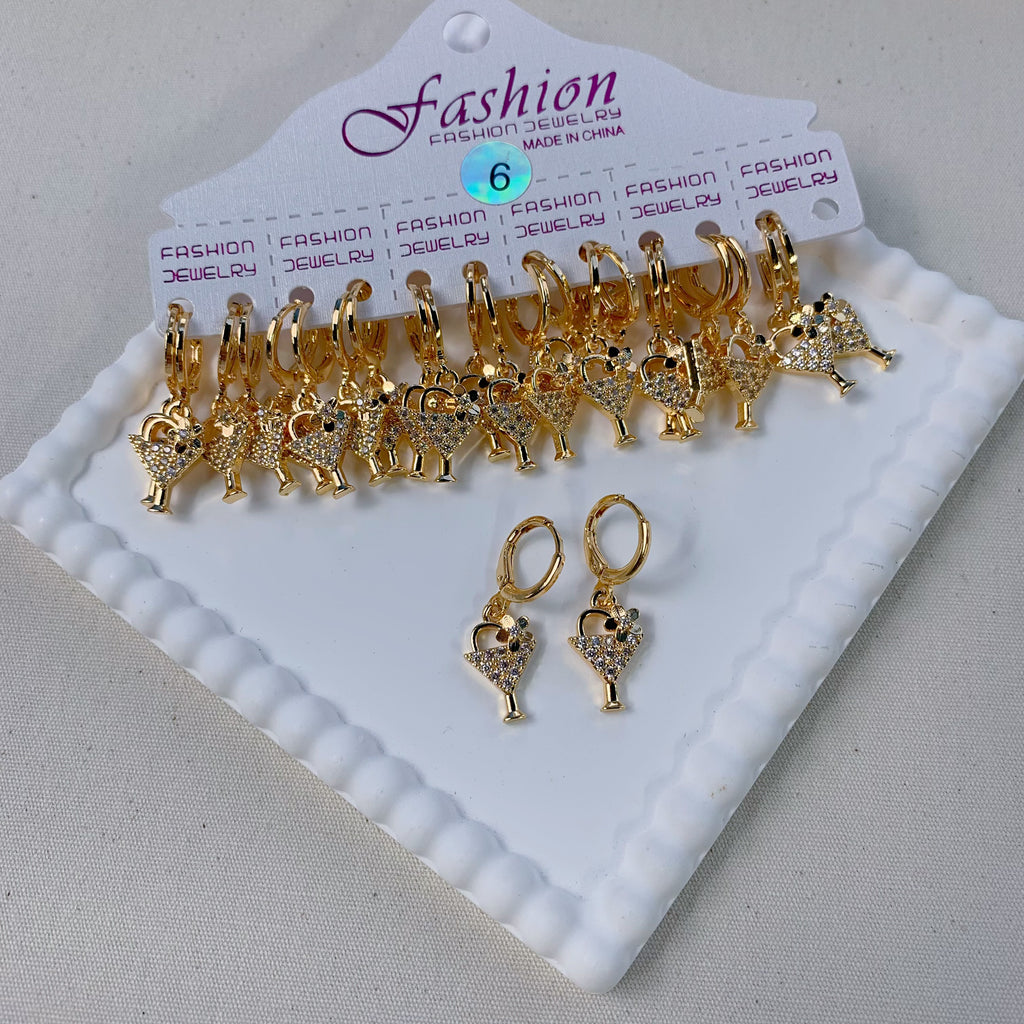 Dainty Dangle Hoop Earring