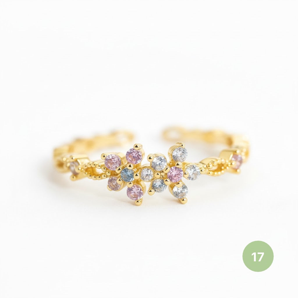Dainty Rings - golden and silver