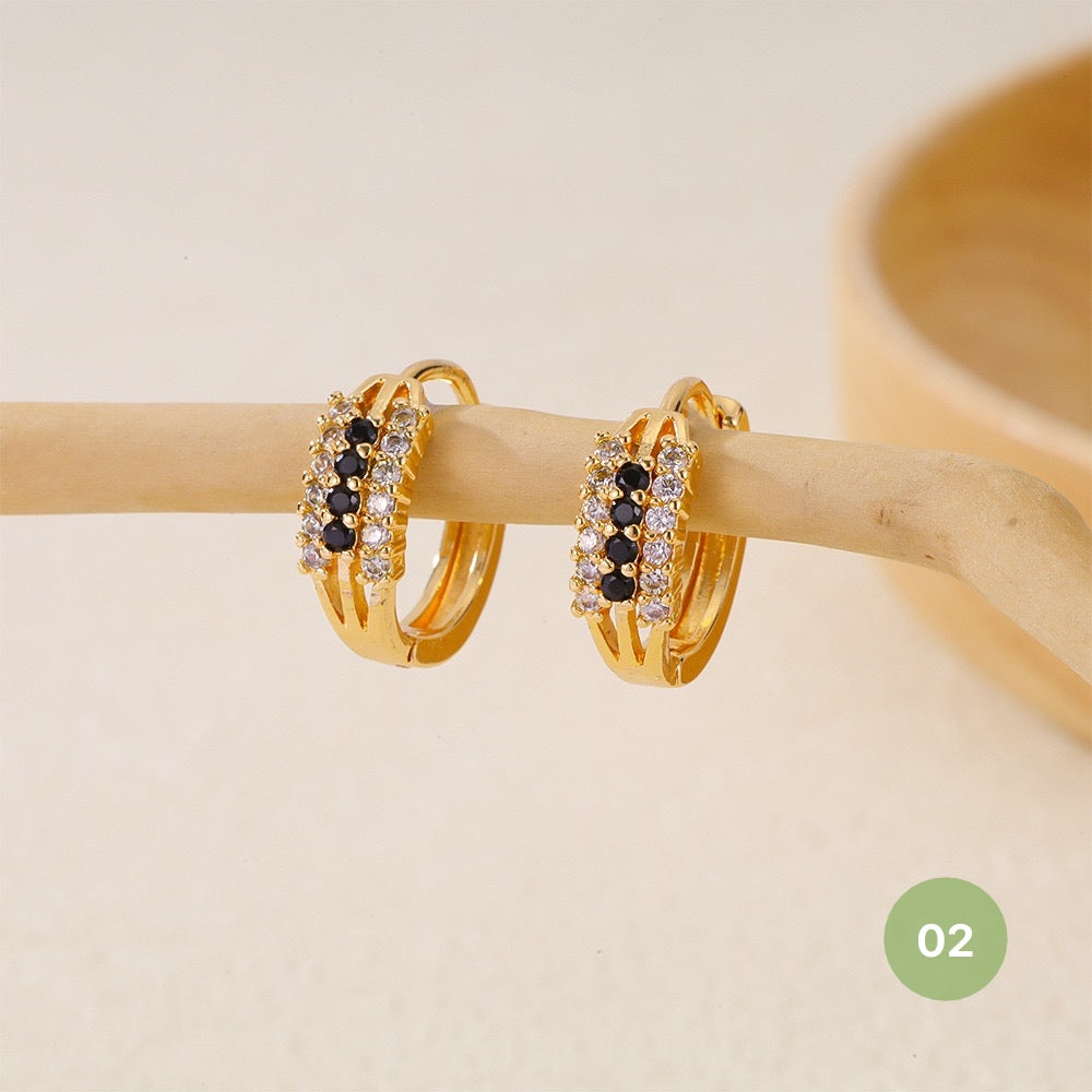 Golden Plain Hoop Earring