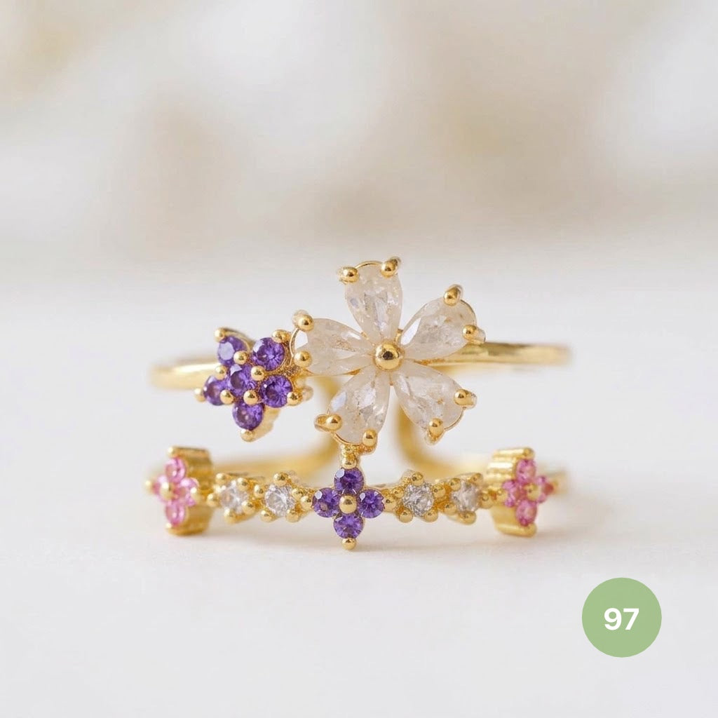Dainty Rings - golden and silver