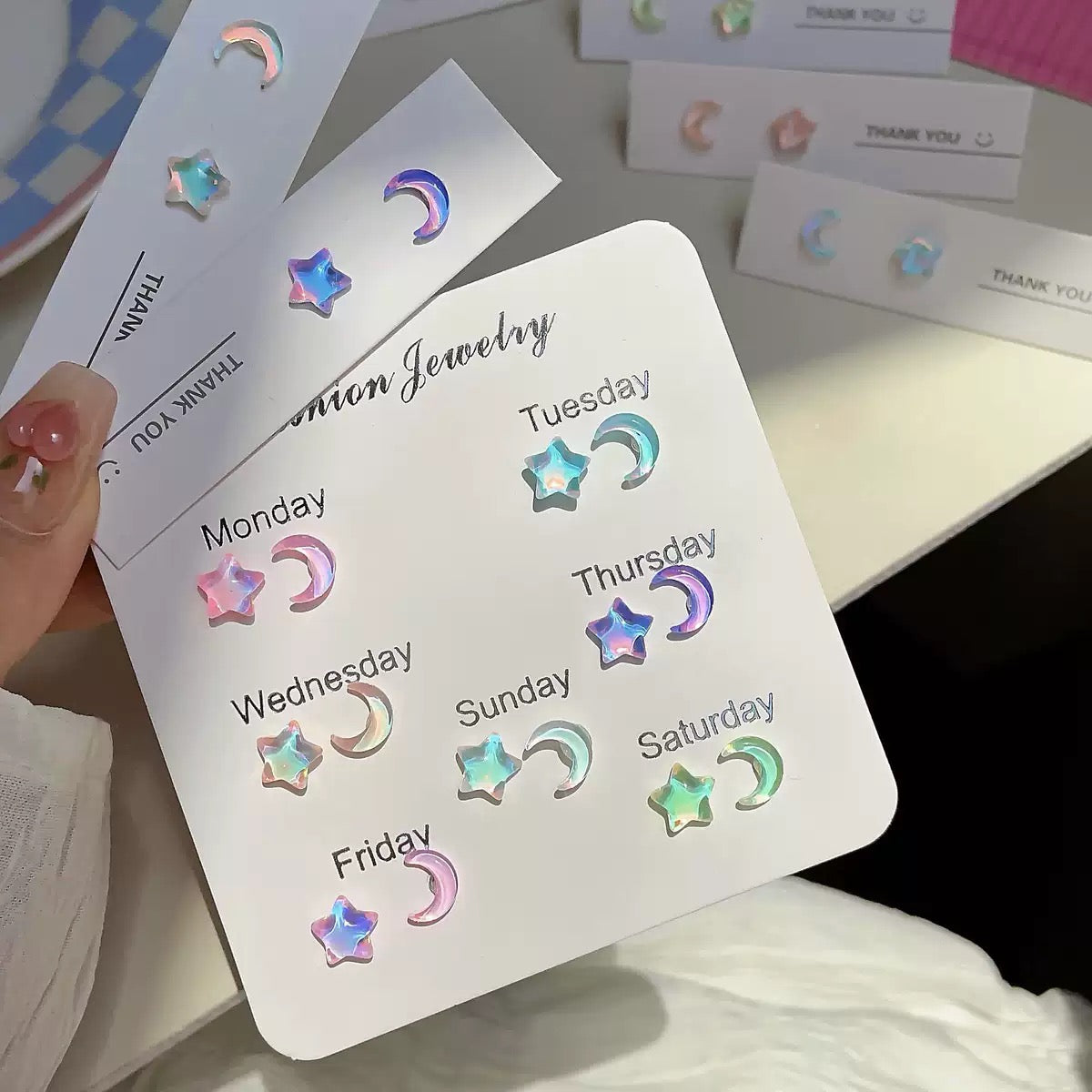 Galaxy Stone Earrings Set