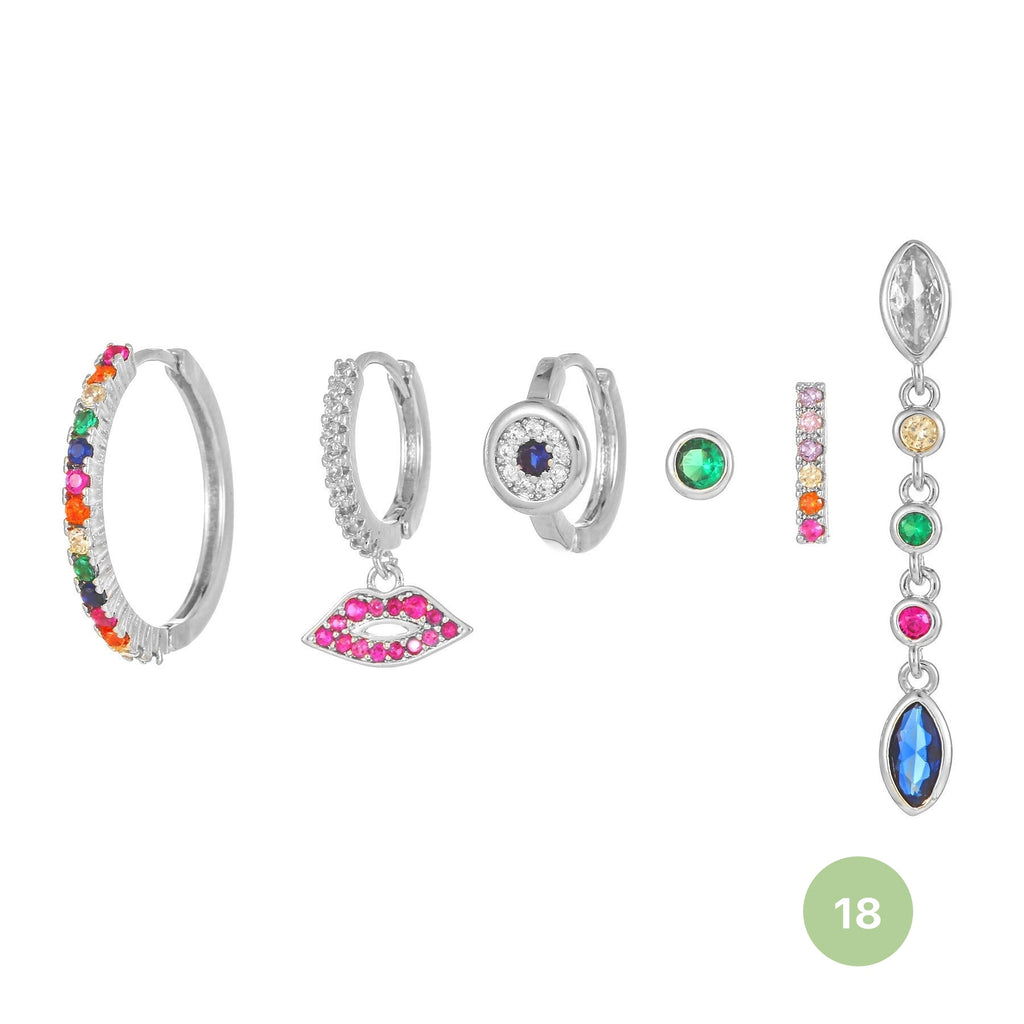 Shooting Star Hoop Earring Set