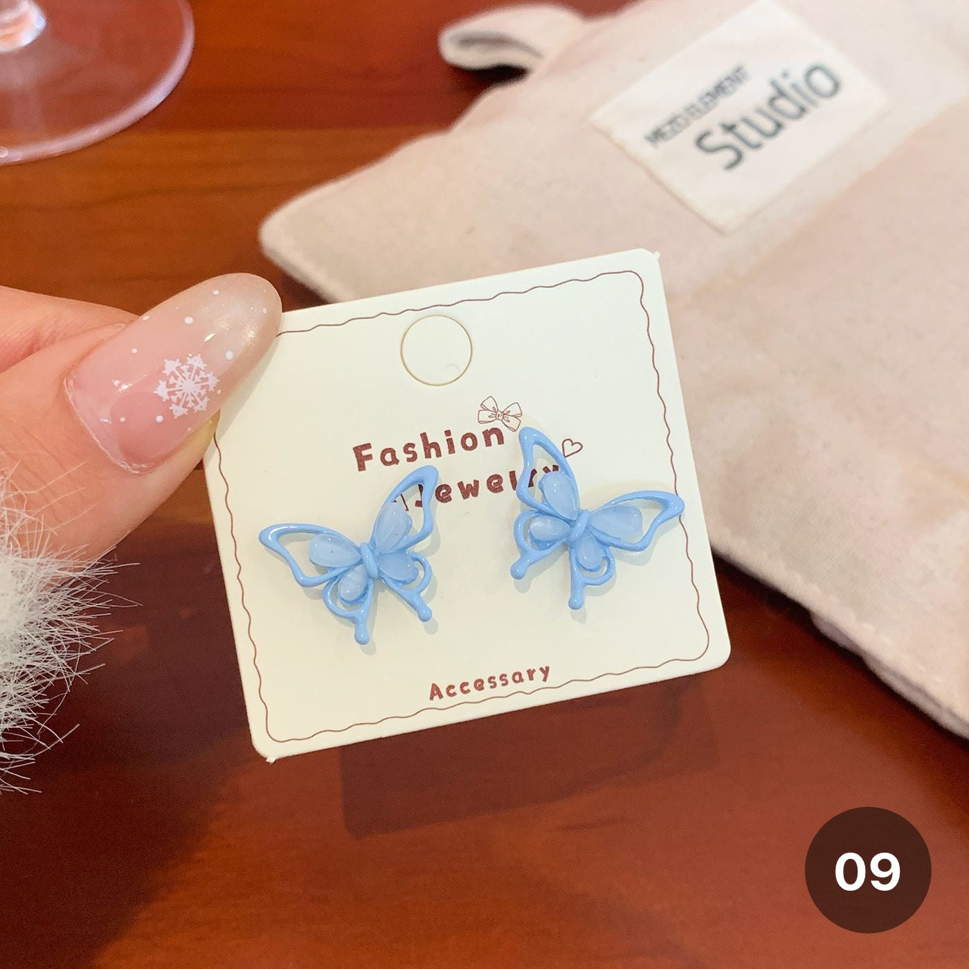 Cat eye Stone Series Earrings