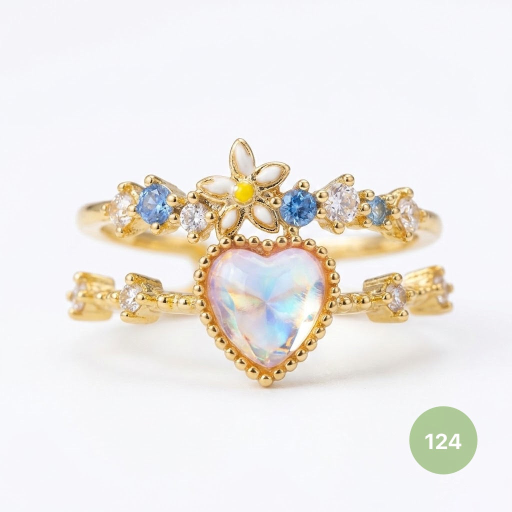 Dainty Rings - golden and silver