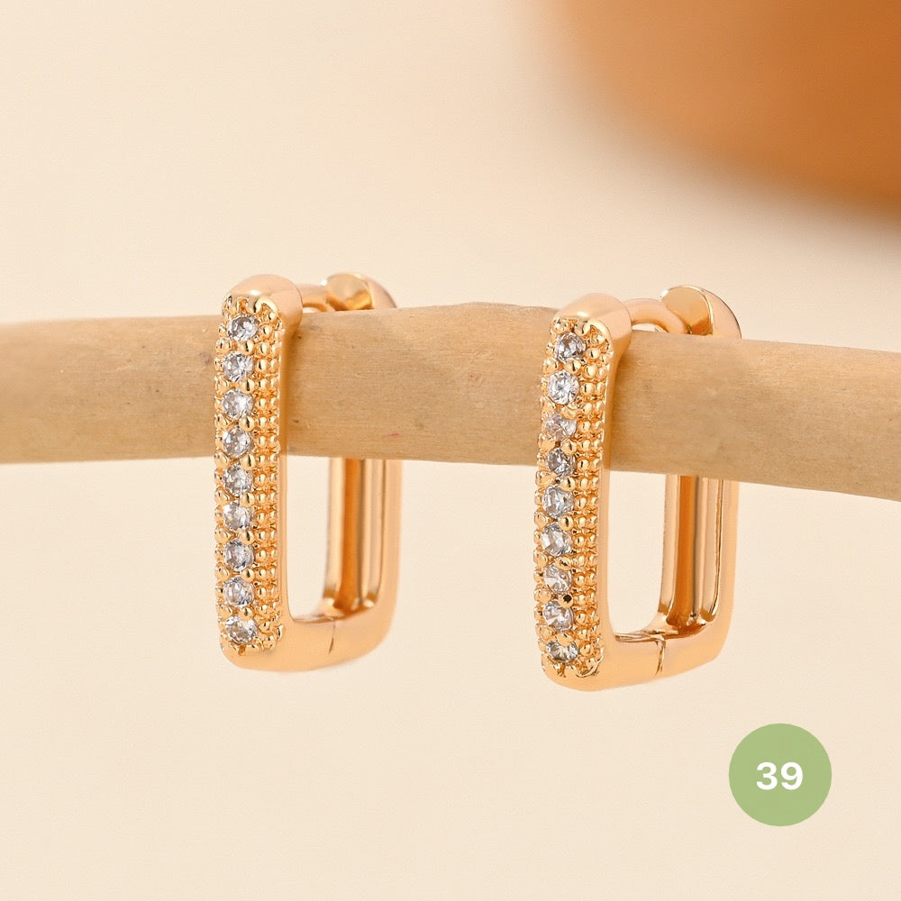 Golden Plain Hoop Earring
