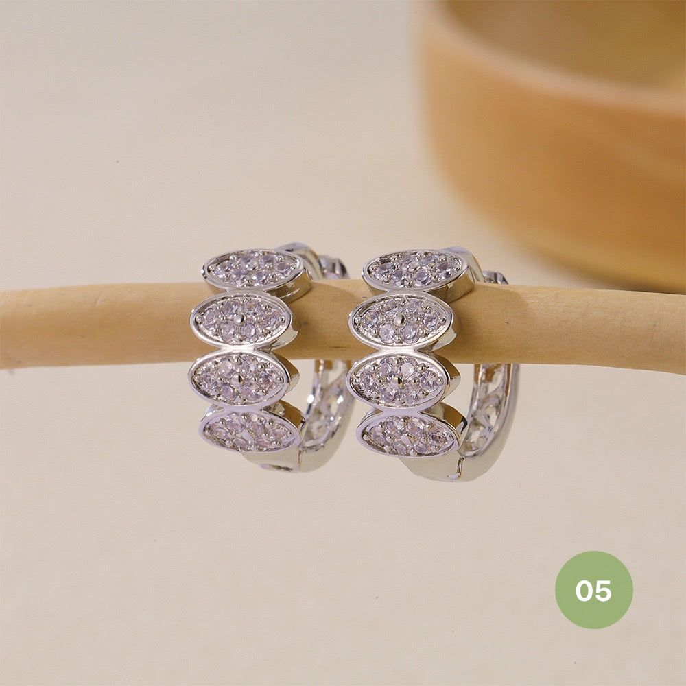 Silver Plain Hoop Earring