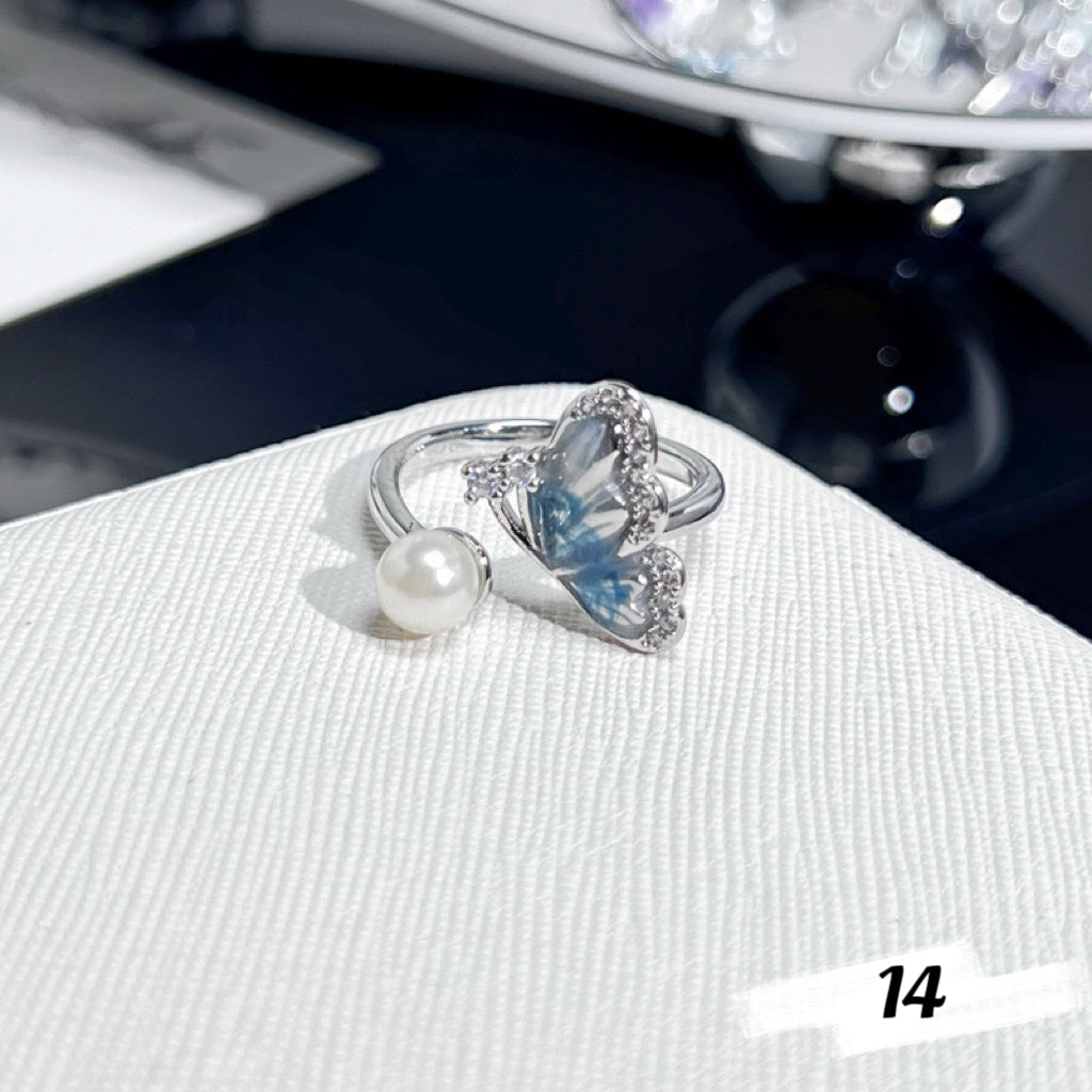Dainty Butterfly Rings