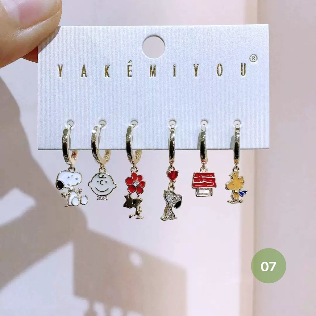 Cartoon Series Hoop Earrings
