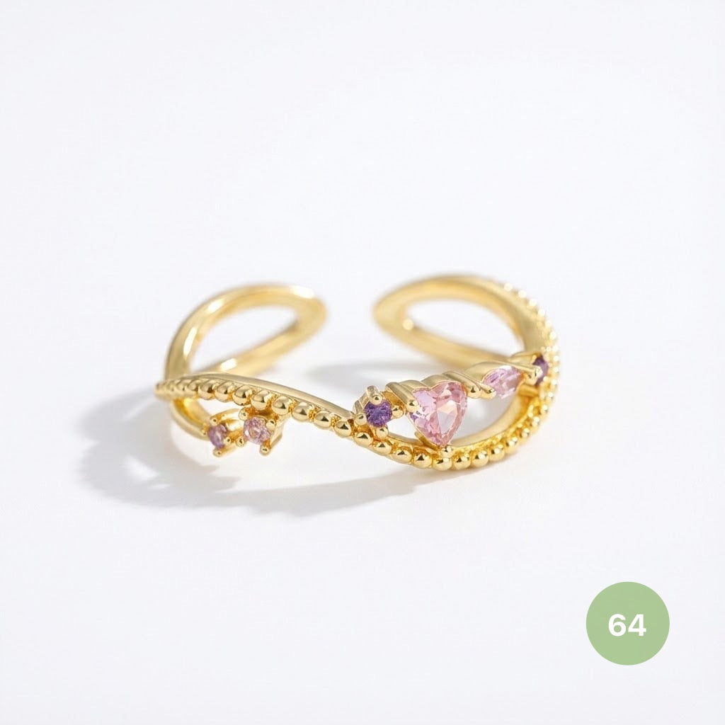 Dainty Rings - golden and silver