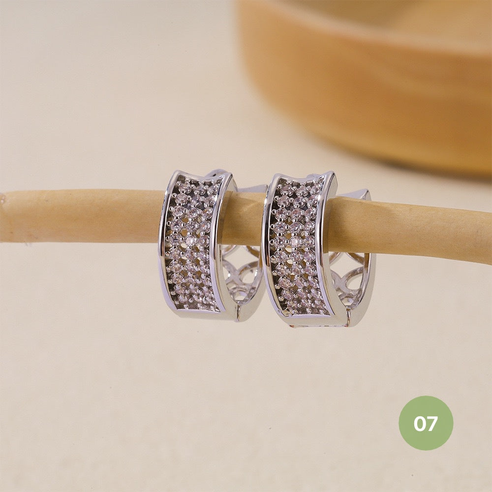 Silver Plain Hoop Earring