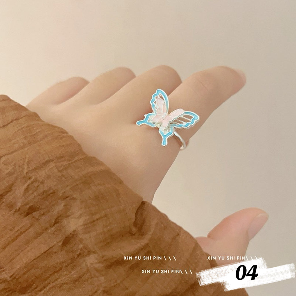 Dainty Butterfly Rings