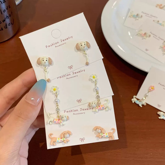 Colorful Dachshund Series Earrings