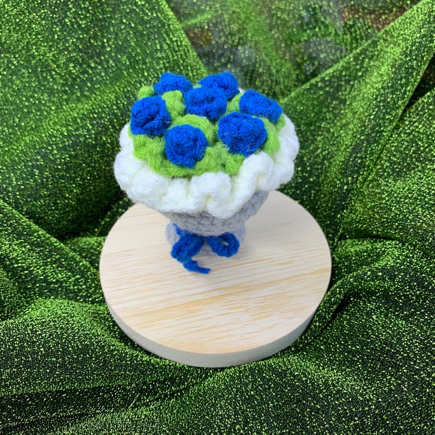 Flower Bouquet Crocheted Doll
