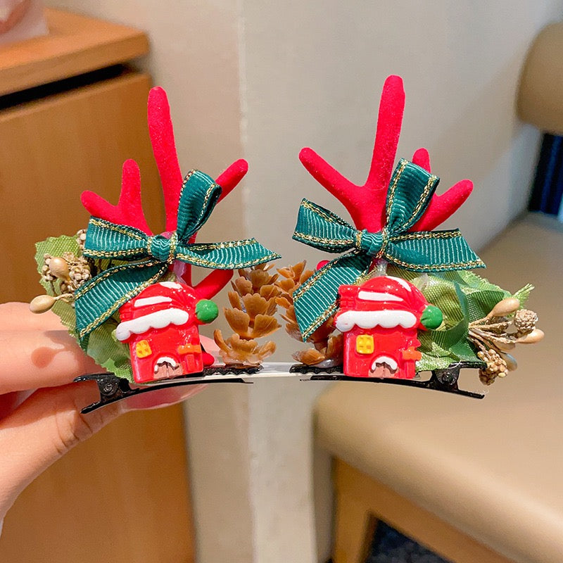 Handmade Christmas Hair Clips- Blind Bag