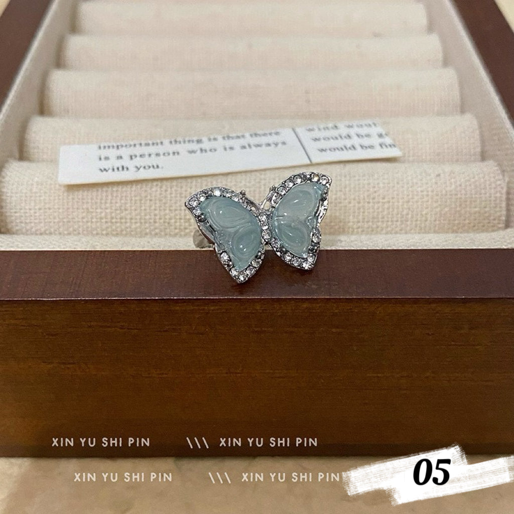 Dainty Butterfly Rings