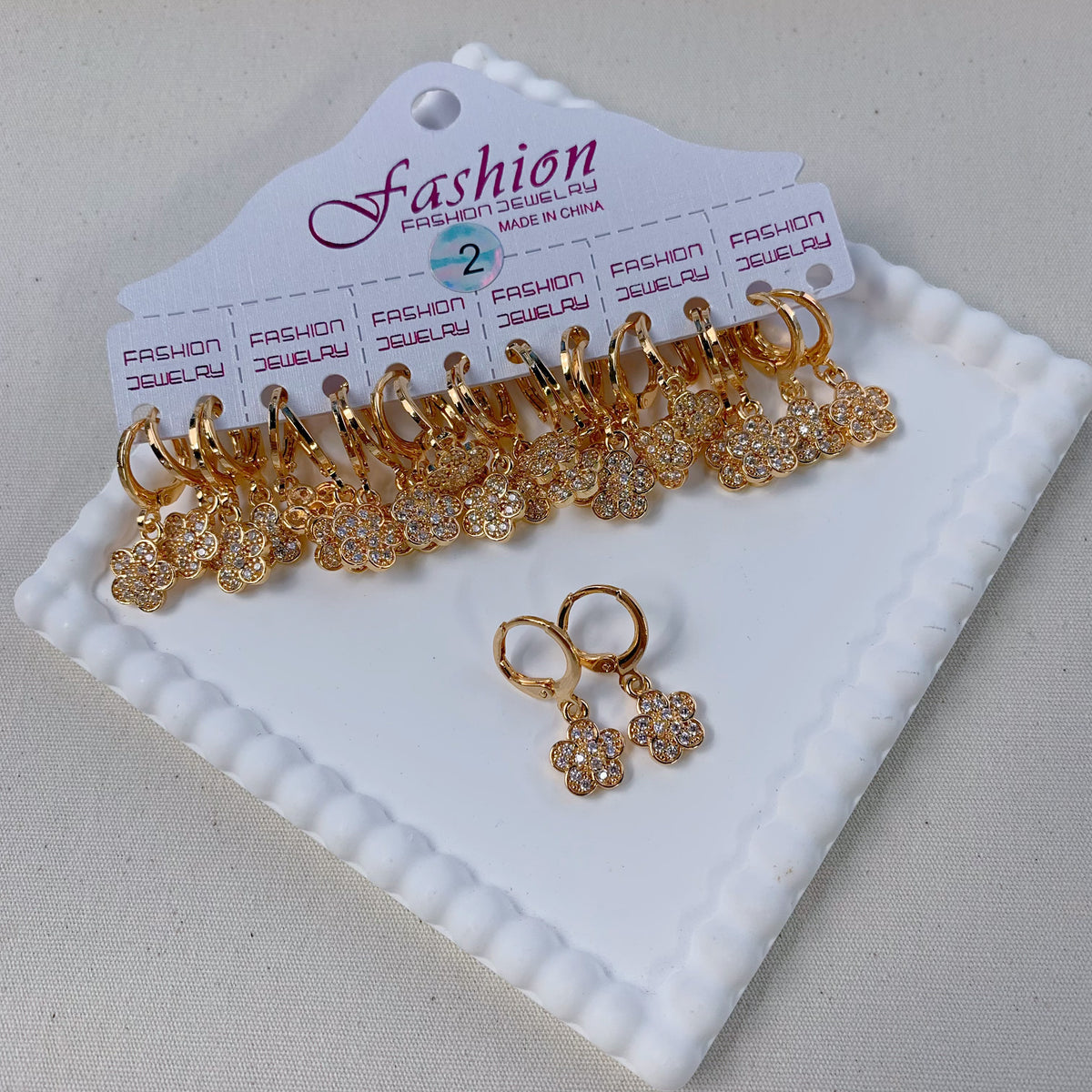 Dainty Dangle Hoop Earring