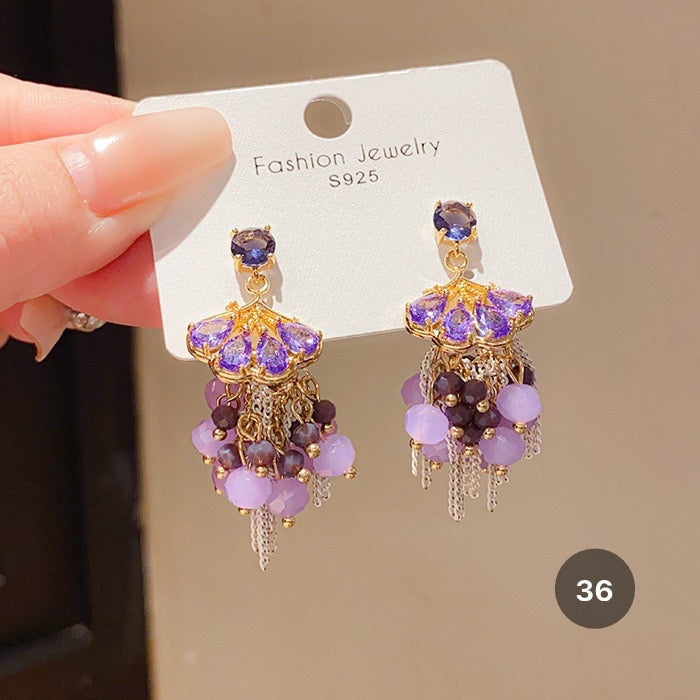 Purple Series Luxury Earrings