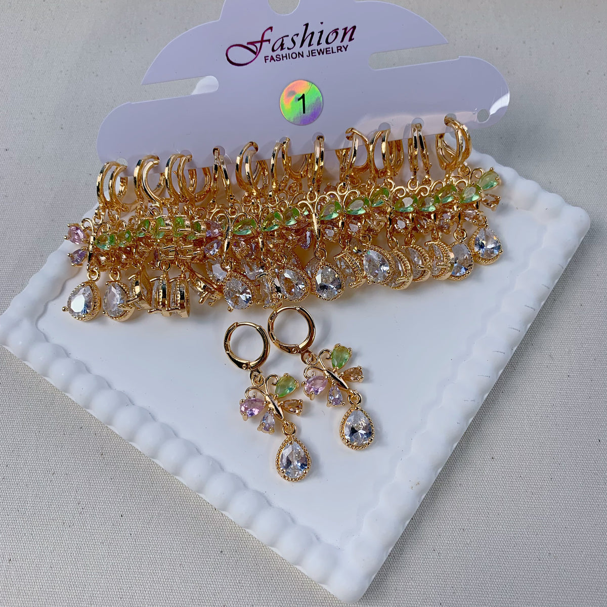 Dainty Dangle Hoop Earring