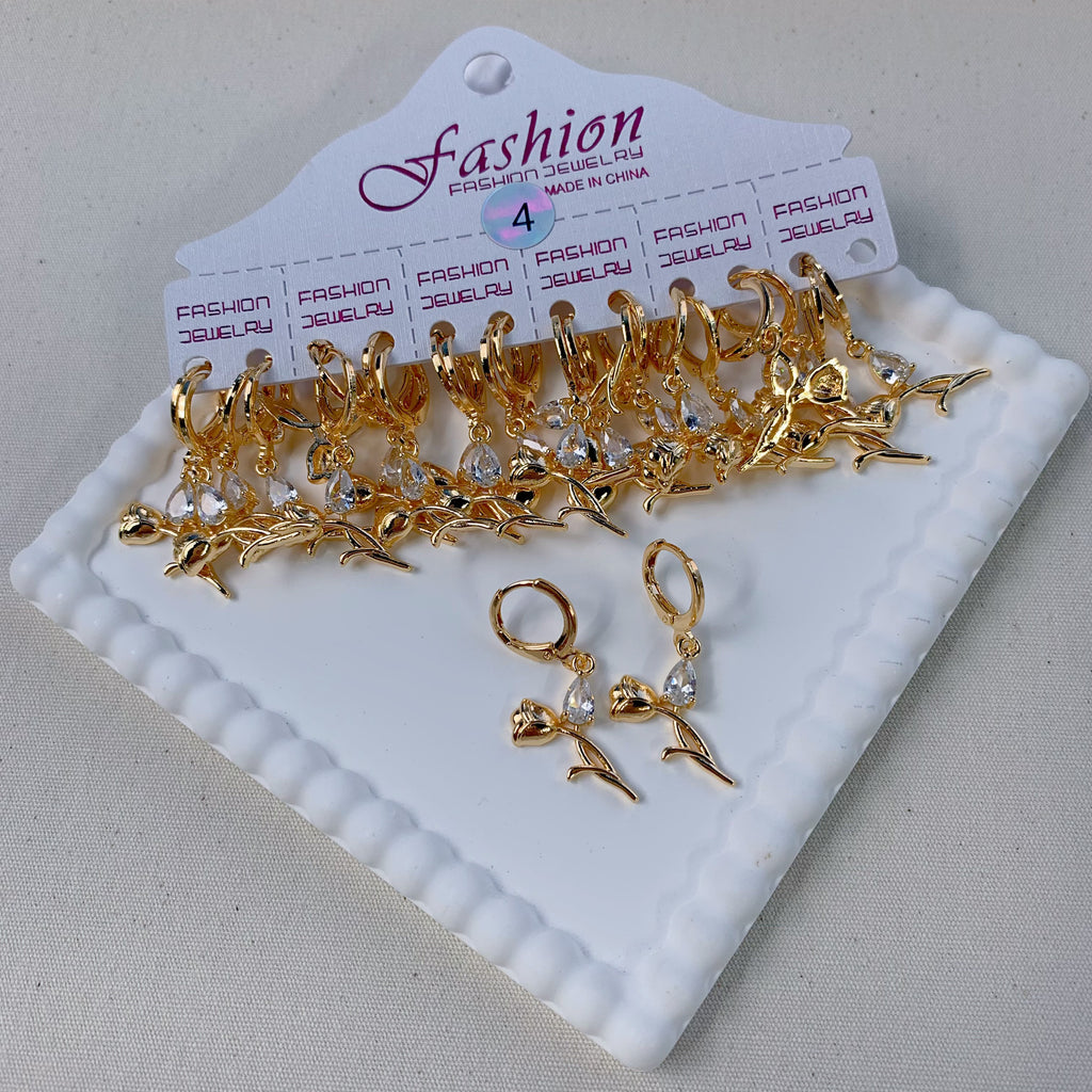 Dainty Dangle Hoop Earring