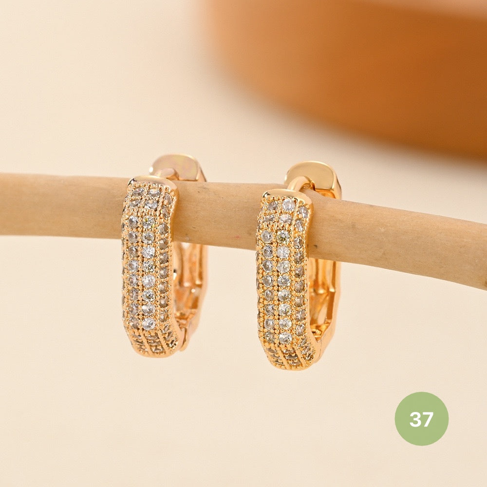 Golden Plain Hoop Earring