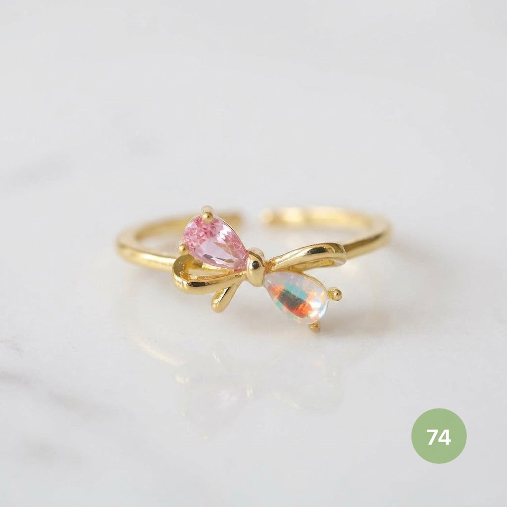 Dainty Rings - golden and silver