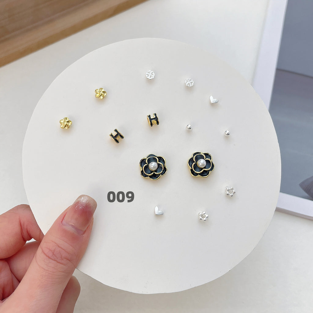 Cute Silver Earring Set