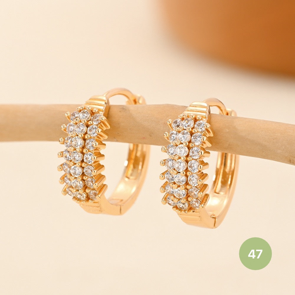 Golden Plain Hoop Earring