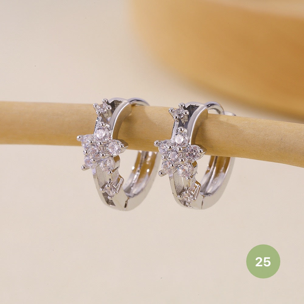 Silver Plain Hoop Earring