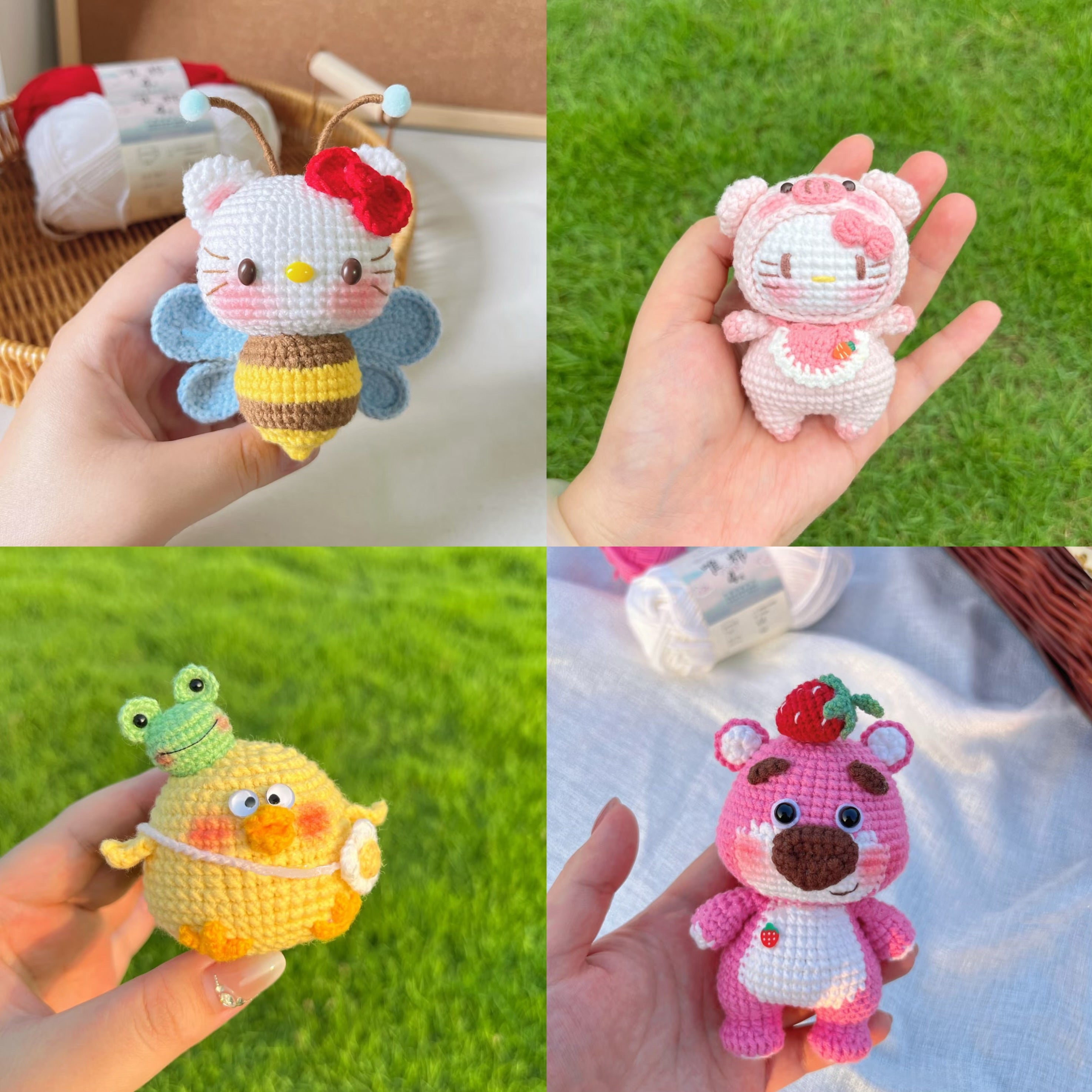 Cartoon Handmade Crocheted Doll