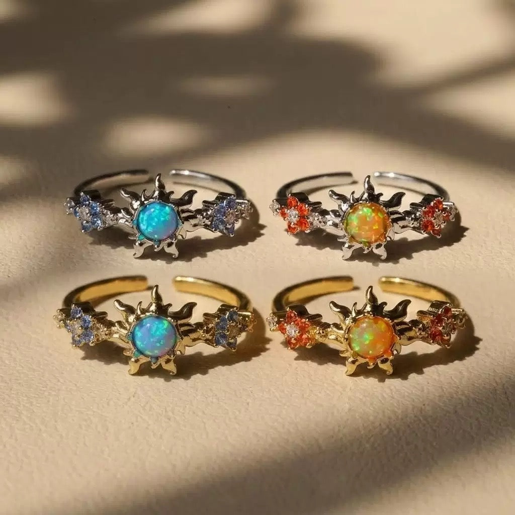 Sun Series Dainty Rings