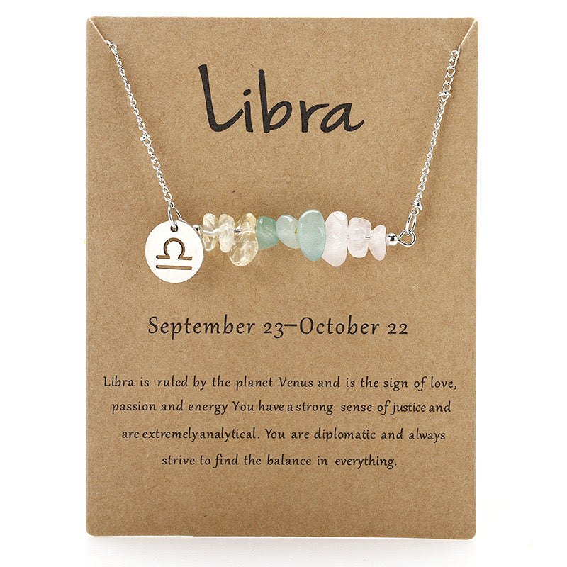 Zodiac Signs Crystal Necklace