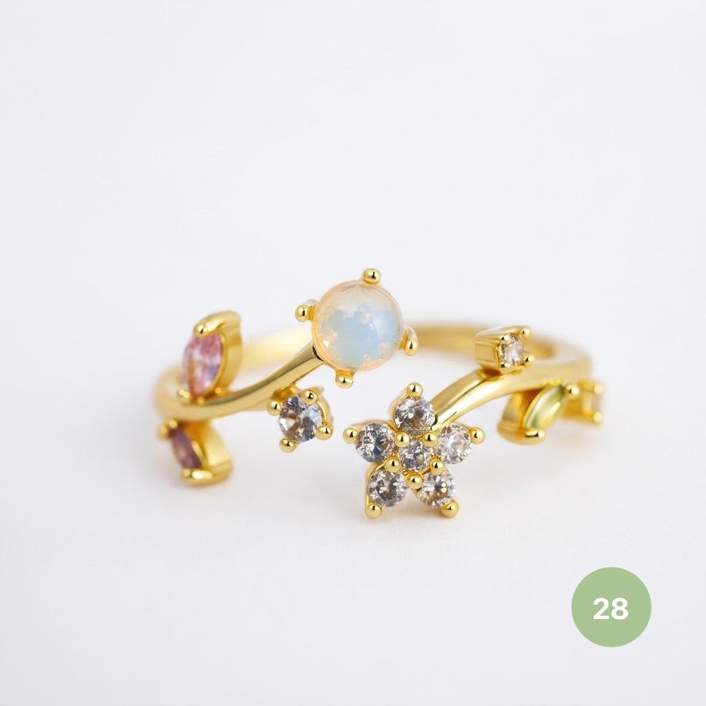 Dainty Rings - golden and silver
