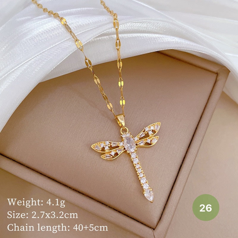 Shiny Butterfly Necklace