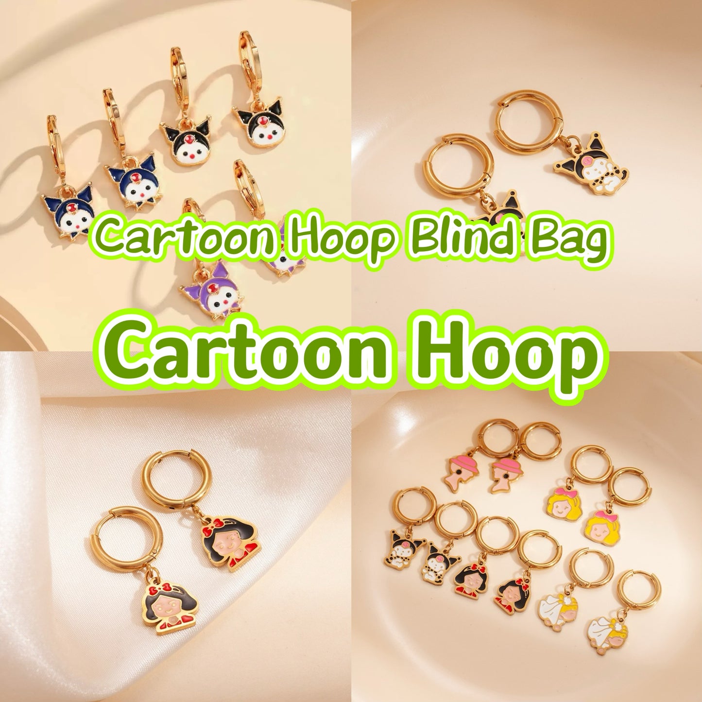 Cartoon Hoop Earring - Blind Bag