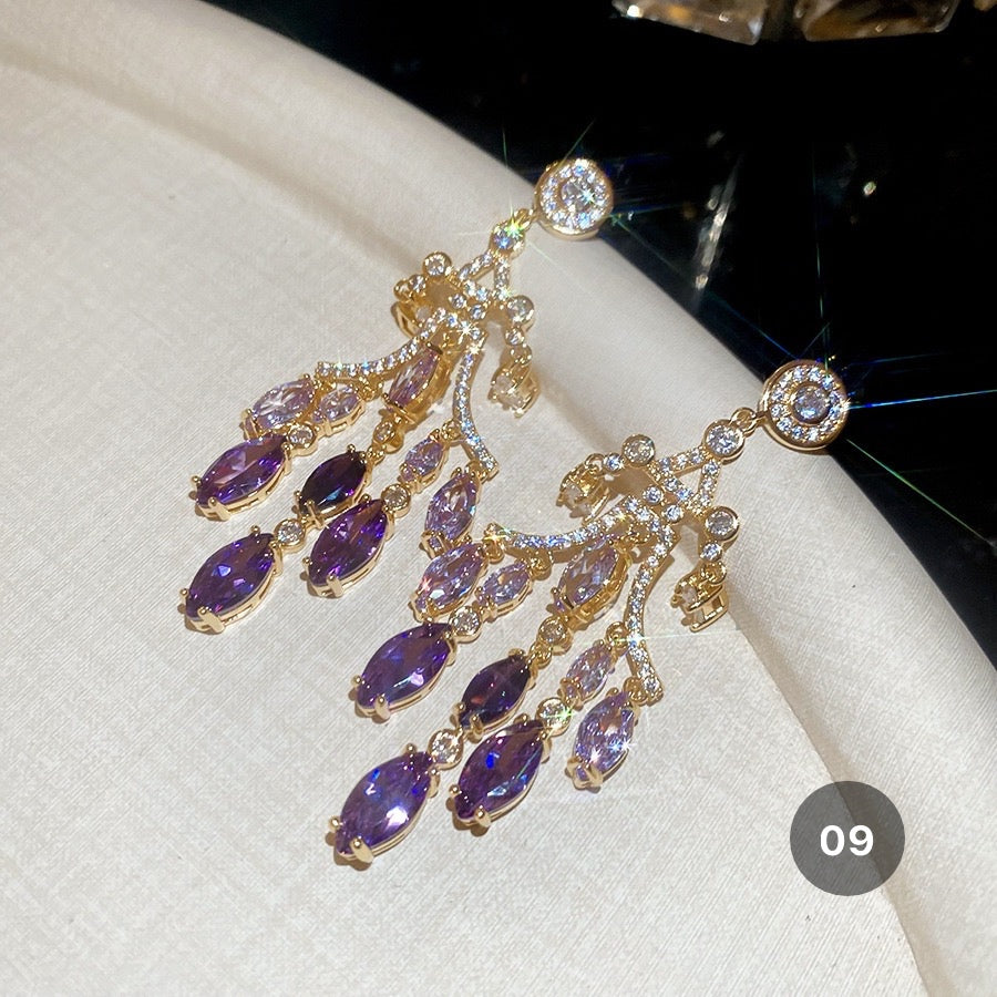 Purple Series Luxury Earrings