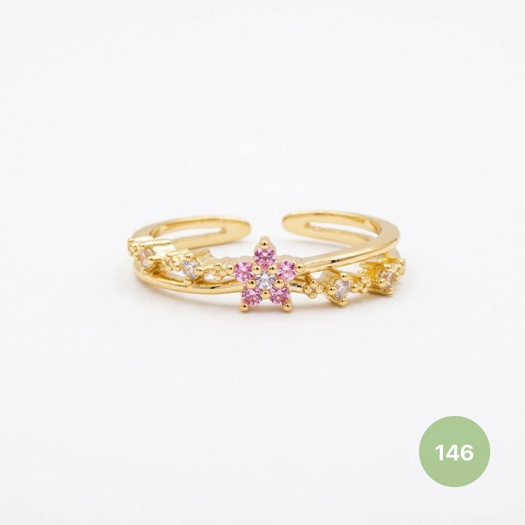 Dainty Rings - golden and silver