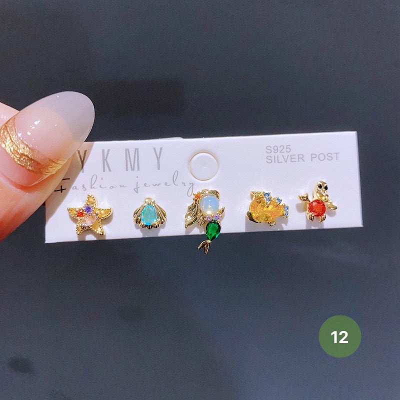 Cartoon Series Hoop Earrings