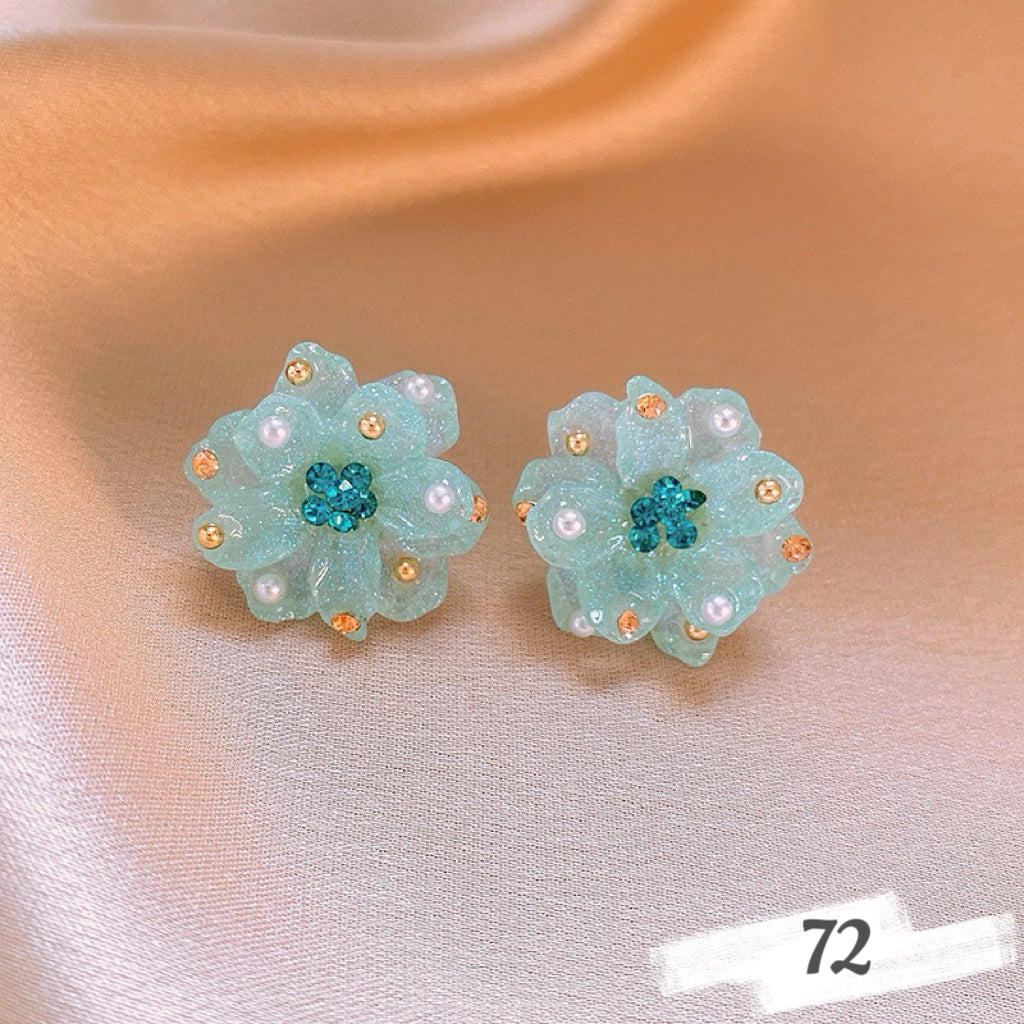 Vintage Oil Painting Style Earrings