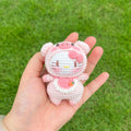 KT Pink Kitty Handmade Crocheted Doll