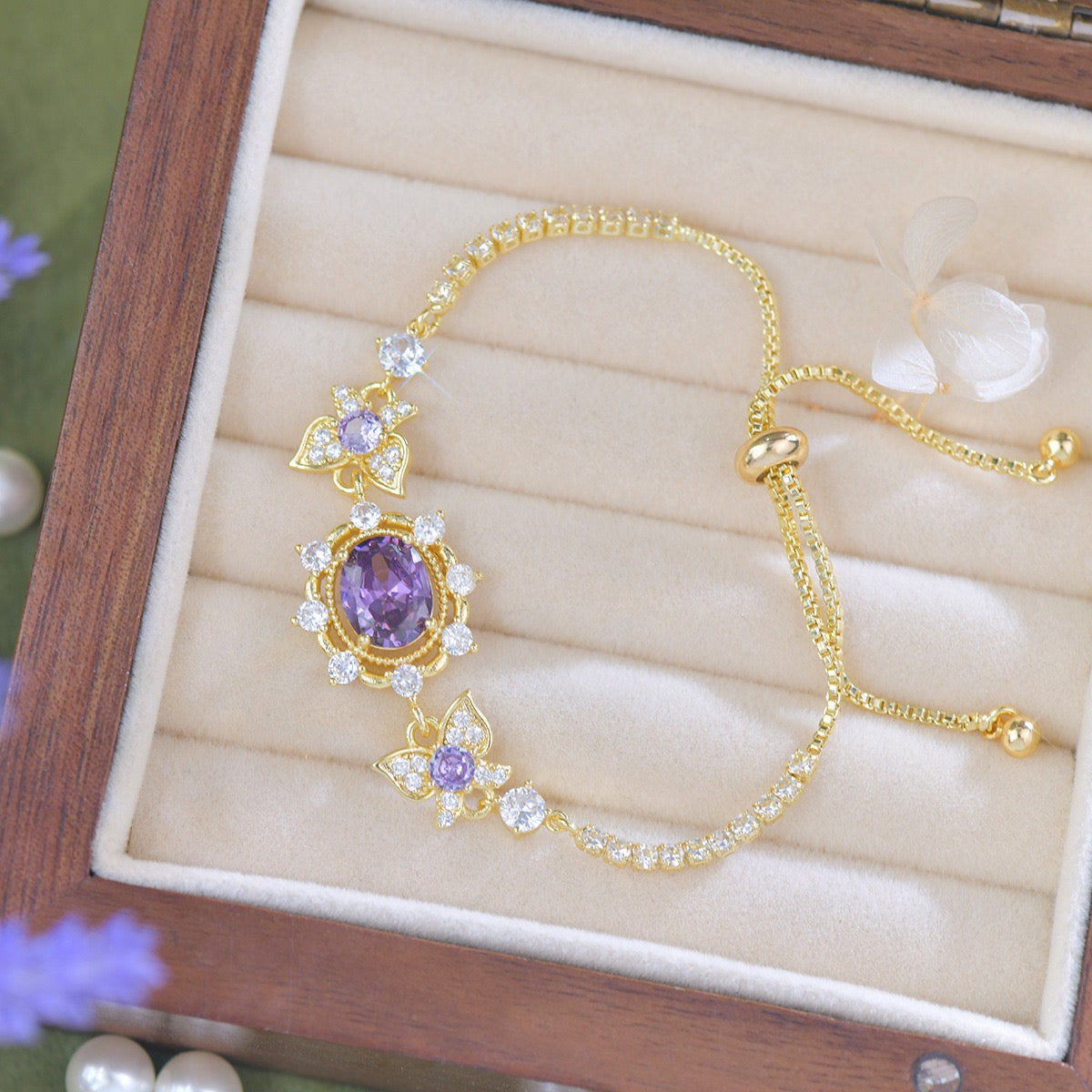 Luxe Butterfly Mystic Violet Jewelry Set
