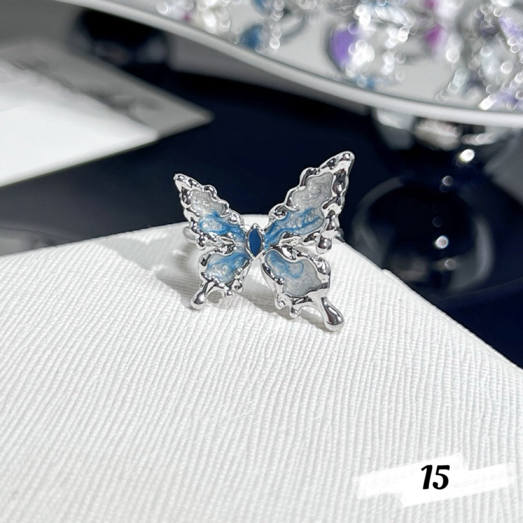 Dainty Butterfly Rings