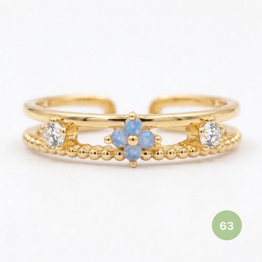 Dainty Rings - golden and silver